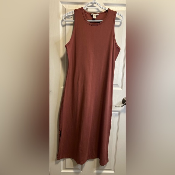 Athleta Dresses & Skirts - Athleta Sleeveless Pima Cotton Tank Dress in Warm Rose